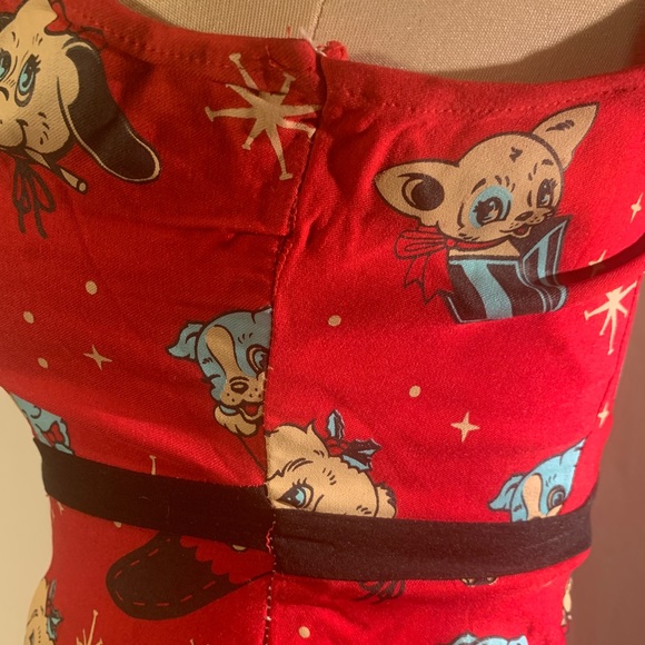 Soupuss 'Holly Jolly' Lyla dress (peekaboo puppies & xmas gifts) discontinued - Picture 7 of 7